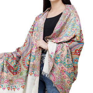 Châle brodé pour femmes à prix avantageux, nouveau style 2026, châle en laine pour femmes en vente, qualité supérieure, best-seller, design unique - Product Image 3