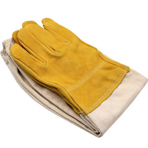 Gants d'apiculture pour hommes de haute qualité fabriqués sur mesure avec doublure en cuir et coton Nouveau design Gants de protection des abeilles en gros - Product Image 4