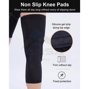 Genouillères de basketball, lot de 2, genouillères de sport en nid d'abeille anti-collision, manchons de compression pour les jambes, pour la lutte, le football - Product Image 4