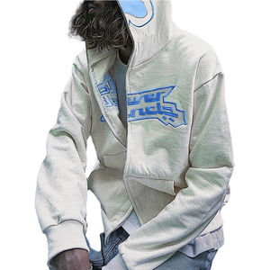 Sweat à capuche 100% coton avec fermeture éclair logo personnalisé veste à capuche avec fermeture éclair pour hommes - Product Image 6