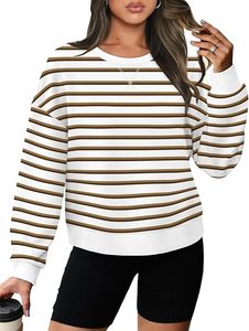 Femmes 2024 Printemps Nouvelle Mode Pullover plissé à col en O Sweatshirts Fabricant Manches longues Casual Female Pullovers Chic Tops - Product Image 6