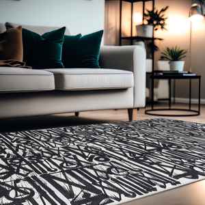 Graffiti Runner <b>Rug</b>, Printed <b>Rug</b> by Retna <b>Rugs</b>,<b>Chenille</b> <b>Rug</b> - Product Image 5
