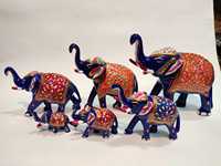 Tendance Designer Western Élégant Éléphant Figure Animal Statue Éléphant Émail Creative Ornement pour La Décoration De La Maison ensemble articles
