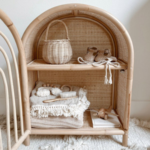 Armoire de rangement en rotin pour décoration de chambre d'enfants en gros belle armoire naturelle armoires pour bébés armoires pour enfants - Product Image 5