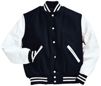 Veste fine en toile de laine personnalisable pour homme, style Letterman, noire, avec broderie logo universitaire et patchs longs en chenille, patchwork