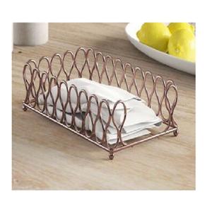 Servilletero de metal de color oro rosa para cocina, comedor, vajilla, servilletero de tejido al mejor precio - Product Image 4