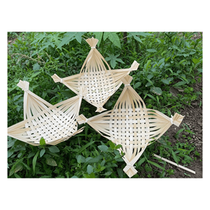 Plateau en bambou tissé à la main, bateau en bambou tissé à la main pour servir des amuse-gueules, décoration de table et utilisation en restauration, Vietnam - Product Image 6