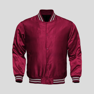 Vente en gros de blouson aviateur à col de baseball avec logo personnalisé pour femmes coupe-vent fermeture éclair complète ourlet côtelé toile en satin imprimé à glissière - Product Image 2