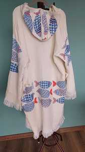 Albornoz con capucha turco de tela de muselina con estampado de piedra colorida para playa, Sauna, baño, hogar, Hotel, albornoz suave de secado rápido - Product Image 2