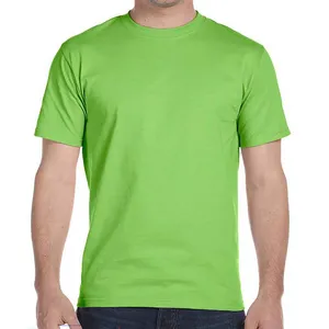 Beste Kwaliteit 100% Katoen Custom Logo Afdrukken Blanco O-hals Plus Size Snel Droog Ademend Heren T-Shirt Met Aangepaste Logo En Maat