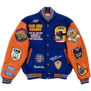 Wholesale Custom 100% Polyester Heavyweight Graffiti Winter <b>Jacket</b> For <b>Men</b> New All-Match Graffiti Top <b>Men's</b> Baseball <b>Jacket</b> - Product Image 1