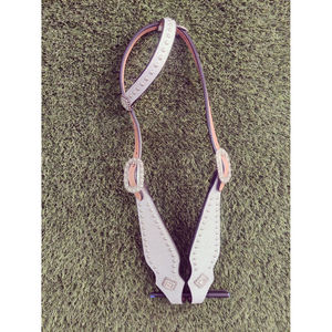 Brida de cuero de vaca para cabeza de caballo occidental hecha a mano con diseño de flores, tachuela de montar elegante y duradera para caballos - Product Image 5