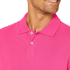 Polo pour hommes en coton décontracté à manches courtes avec impression personnalisée et logo brodé coupe ajustée Polo classique en coton Pima - Product Image 4