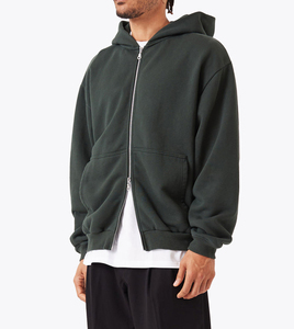 Sweat à capuche zippé pour homme, vêtements de sport décontractés, polaire doux, manches longues, chaud, streetwear d'extérieur, usage quotidien hivernal, confort, 100% coton - Product Image 3
