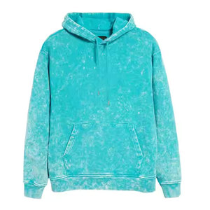 Sudaderas con capucha de alta calidad para hombre, estilo streetwear, con lavado ácido, de corte holgado. - Product Image 1