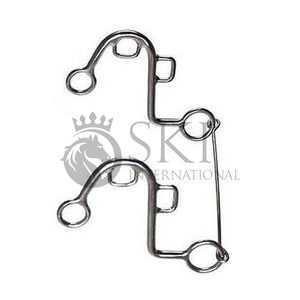 La mejor calidad de acero inoxidable Hackamore Shanks Venta al por mayor Venta caliente Equitación Bitless Western Bits OEM ODM Productos ecuestres - Product Image 3