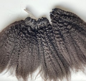 Meilleure Qualité Cuticule Alignée Non Transformés Vierge Vietnam Remy Extensions de Cheveux Crépus Raides Paquets des Fournisseurs - Product Image 5