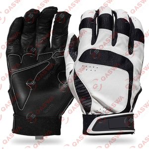 Vente chaude Doigt Complet Softball Gants En Cuir Noir Couleur En Plein Air Baseball Gants De Frappeur Sportswear Gants De Baseball Durables - Product Image 1