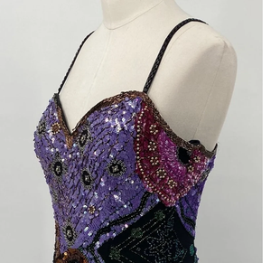 เดรสราตรีผ้าทูลป้องกันไฟฟ้าสถิตหรูหราพร้อมคอที่รักแขนกุดประดับเลื่อมหรูหราสำหรับงานปาร์ตี้งานพรอมงานราตรีทางการสุดหรู - Product Image 3