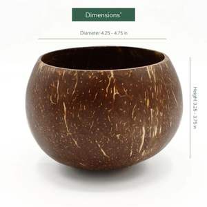 ช้อนกะลามะพร้าวออร์แกนิกเป็นมิตรกับสิ่งแวดล้อมงานทำมือคุณภาพสูงเครื่องใช้บนโต๊ะอาหารที่เก็บของโดยตรงจาก lavihexco - Product Image 4