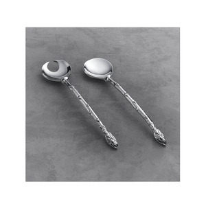 Servidor de ensaladas chapado en oro con mango recubierto negro, nuevo diseño, servidor de ensaladas de metal, precio al por mayor, cubiertos nuevos - Product Image 6