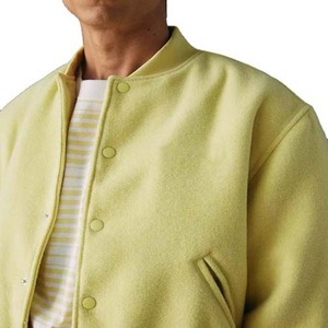 <b>Men's</b> Regular Winter Varsity <b>Jackets</b> Embroidered Woolen Fabric with Stand Collar College <b>Baseball</b> <b>Jacket</b> <b>For</b> <b>Men</b> - Product Image 5