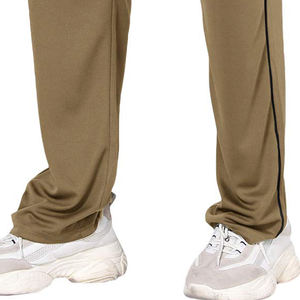 กางเกงผ้าสเวตเตอร์ถักลายทางสำหรับผู้ชายกางเกงวิ่งขาตรงผ้าฝ้าย100% ทรงหลวมสไตล์ลายขวางสำหรับผู้ชาย - Product Image 2