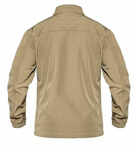 Chaqueta Softshell táctica personalizada para hombre, ropa de trabajo con cremallera polar resistente al agua y a prueba de viento con bolsillos para el invierno 2026 - Product Image 6