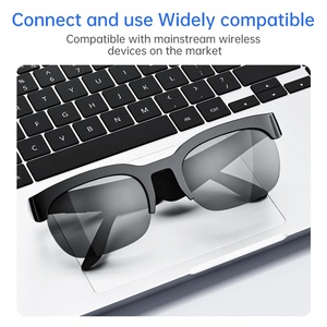 Lunettes intelligentes XG90 avec écouteurs TWS, prise en charge de la carte SD, contrôle tactile, audio HIFI, assistant IA, étanchéité IPX4, lecteur de musique, appels téléphoniques - Product Image 3