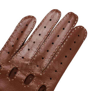 Gants de conduite unisexes respirants légers, à prise flexible, en PU ou en cuir véritable, personnalisables - Product Image 5