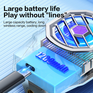 X91 Mới 1200MAh Sạc Tản Nhiệt RGB Xách Tay Giá Rẻ Chơi Game Mát Điện Thoại Mini Điều Khiển Với Quạt Làm Mát Cho Trò Chơi - Product Image 5