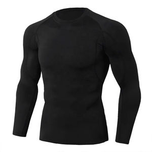 Personnalisez votre propre logo Impression numérique Manches complètes Polyester/Nylon à séchage rapide de haute qualité Rash Guard pour hommes Quantité en vrac à vendre - Product Image 1
