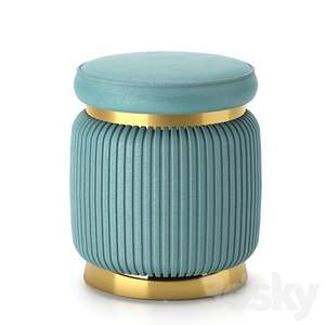 Pouf carré en velours vert style moderne, tabouret ottoman en métal et velours, repose-pieds, pouf décoratif pour la maison - Product Image 6