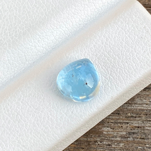 Increíble PIEDRA DE cabujones en forma de corazón de Aguamarina de Color superior Natural con buen brillo, piedras preciosas sueltas para hacer joyas de 1,79 quilates - Product Image 1