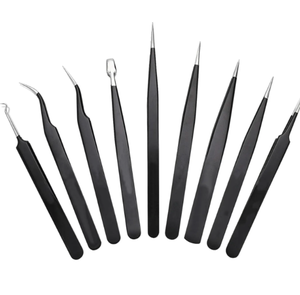 แหนบคิ้วเพื่อความงามชุดสีดำ6ชิ้นล่าสุดมีให้บริการจากองค์กร Anaif - Product Image 2