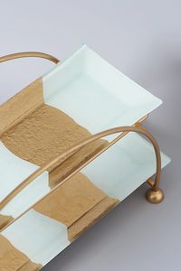 Vente chaude de plateau en métal de meilleure qualité plateau de service décoratif pour la maison personnalisé pour une utilisation dans la cuisine au prix de gros de l'Inde - Product Image 2