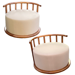 Canapé simple au design nordique moderne et luxueux avec structure en bois, fauteuil de détente super confortable pour jardin, hôtel, salon - À VENDRE - Product Image 1