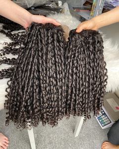 Paquetes de cabello humano 100% Los mejores paquetes de cabello humano rizado virgen Paquetes de rizos de duendecillo de cabello humano barato - Product Image 2