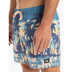 Custom Logo Printed Cotton Swim <b>Trunks</b> <b>for</b> <b>Men</b> Long Style Knitted Floral Beach Shorts Plus Size Fitness Sportswear <b>for</b> Summer - Product Image 4