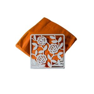 Dispensador de servilletas de acero inoxidable recubierto blanqueado al por mayor, soporte de mesa para pañuelos - Product Image 1