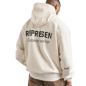 Vente en gros de sweats à capuche brodés pour hommes, de haute qualité, de différentes couleurs, 100% coton, streetwear, surdimensionnés, poids lourd - Product Image 1