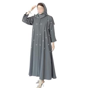 Venta al por mayor tarifa baja MOQ última alta calidad cómodo transpirable de talla grande musulmán señoras Abaya superventas Venta de calidad superior - Product Image 3