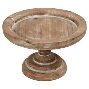 Diseño de flores Pintado a mano Soporte de pastel de madera hecho a mano Proveedor de soporte de servidor de postre de mayor calidad para el hogar y la cocina - Product Image 4