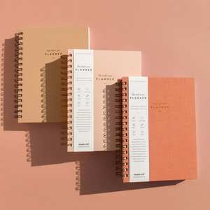 Custom <b>Planner</b> Printing Coil Spiral Bound <b>Planner</b> Spiral Weekly Monthly Manifestation <b>Goal</b> Diary Journal <b>Planner</b> - Product Image 1