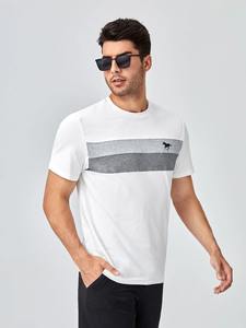 Camiseta vaquera de diseño personalizado para hombre, logotipo personalizado en blanco de alta calidad, talla grande, ligero, colores personalizados, tamaño personalizado - Product Image 5
