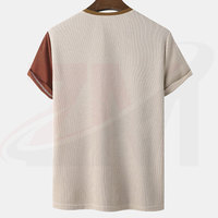 T-shirt pour homme personnalisé avec logo imprimé, 100% coton, col rond, coupe ample, service OEM personnalisé, couleur unie.