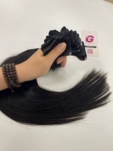 Extension de paquet de cheveux humains 100% brut vietnamien Remy naturel vendeur Clip in - Product Image 2