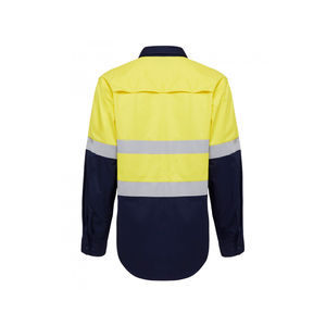 Polo Shirts High Quality Cheap Price Safety for Men ANSI Class 2 Safety Shirt Black Bottom <b>Reflective</b> Shirt for Men with OEM - Product Image 4