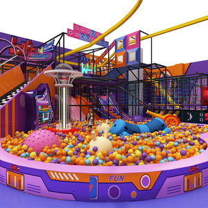 Parc de jeux intérieur à thème <span class=keywords><strong>parcours</strong></span> d'obstacles en haute altitude, aire de jeux en <span class=keywords><strong>bois</strong></span> commerciale pour enfants avec piscine à balles, modèle réel - Product Image 1