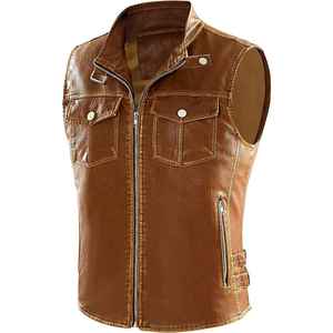 Veste de moto en cuir pour homme Vêtements de course pour moto et course automobile - Product Image 1